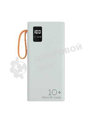 Портативный аккумулятор More choice (4620202550545) PB22-10 с кабелем 2USB 2.1A - 10000mAh белый