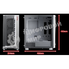 Компьютерный корпус ADATA XPG CRUISERST белый Mid-Tower, Micro-ATX, Mini-ITX, Standard-ATX