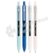 Ручка гелевая автоматическая Deli Linfini EG86-BK ассорти/ассорти, черные чернила, блистер с европодвесом, линия 0.5мм