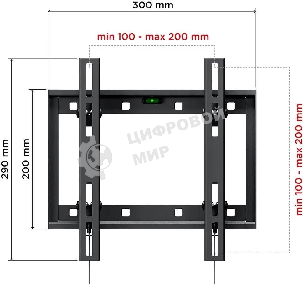 Кронштейн для телевизора Holder LCD-T2609 черный 22