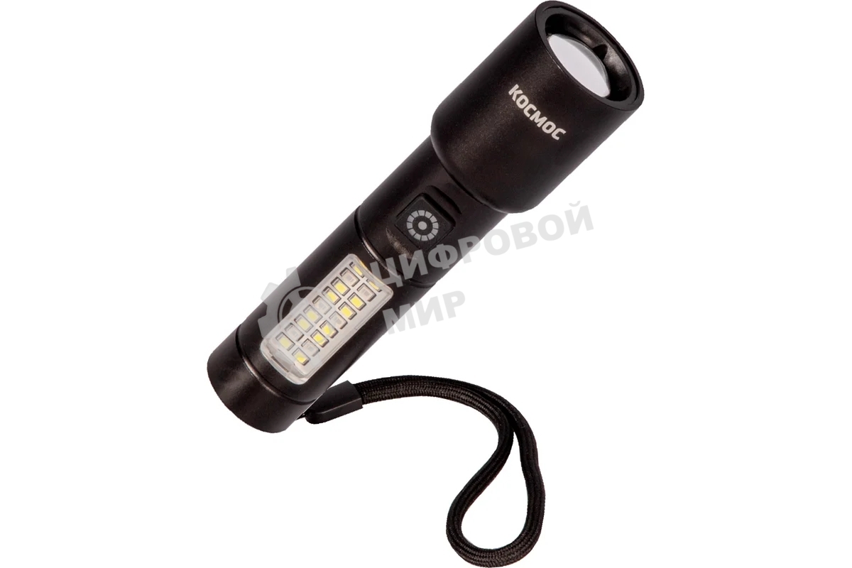 Фонарь ручной аккумуляторный КОСМОС KOC134Lit черный