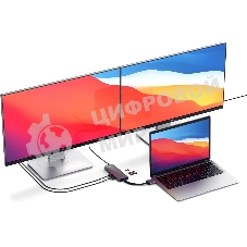 Док-станция Satechi ST-TCDMMAM, USB Type-C, USB/USB Type-C/HDMI/RJ-45,SD/microSD,USB Type-C