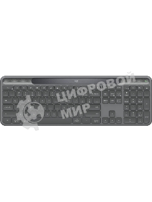 Клавиатура Logitech Signature Slim Solar K980 беспроводная, Bluetooth, серый