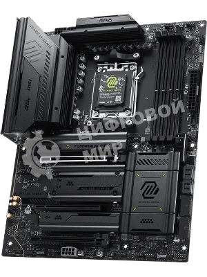 Материнская плата MSI MAG X870E TOMAHAWK MAX WIFI, AM5, AMD X870E, 4xDDR5 (до 256 ГБ), 4xSATA, 4xM.2 (2xPCIe 5.0, 2xPCIe 4.0), 1xPCIe 5.0 x16, 1xPCIe 4.0 x16, 1xPCIe 3.0 x16, 1xHDMI, 1x5Gb LAN, Wi-Fi 7, Bluetooth 5.4, 2xUSB-C 40Gbps (USB4), 1xUSB-C 10Gbps, 2xUSB-A 10Gbps, 3xUSB-A 5Gbps, 4xUSB-A 2.0, 3x3.5 мм + S/PDIF оптический, 7.1, чёрный, ATX