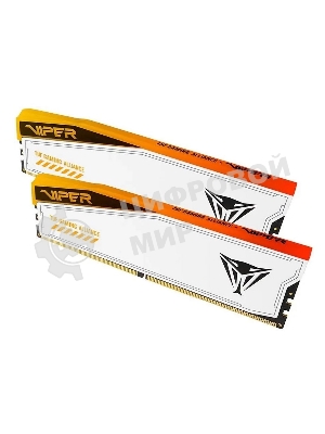 Оперативная память Patriot Viper Elite 5 TUF Gaming, DDR5, 32Gb (2x16 GB), 6000 MHz, CL36, DIMM, радиатор, RGB, белый