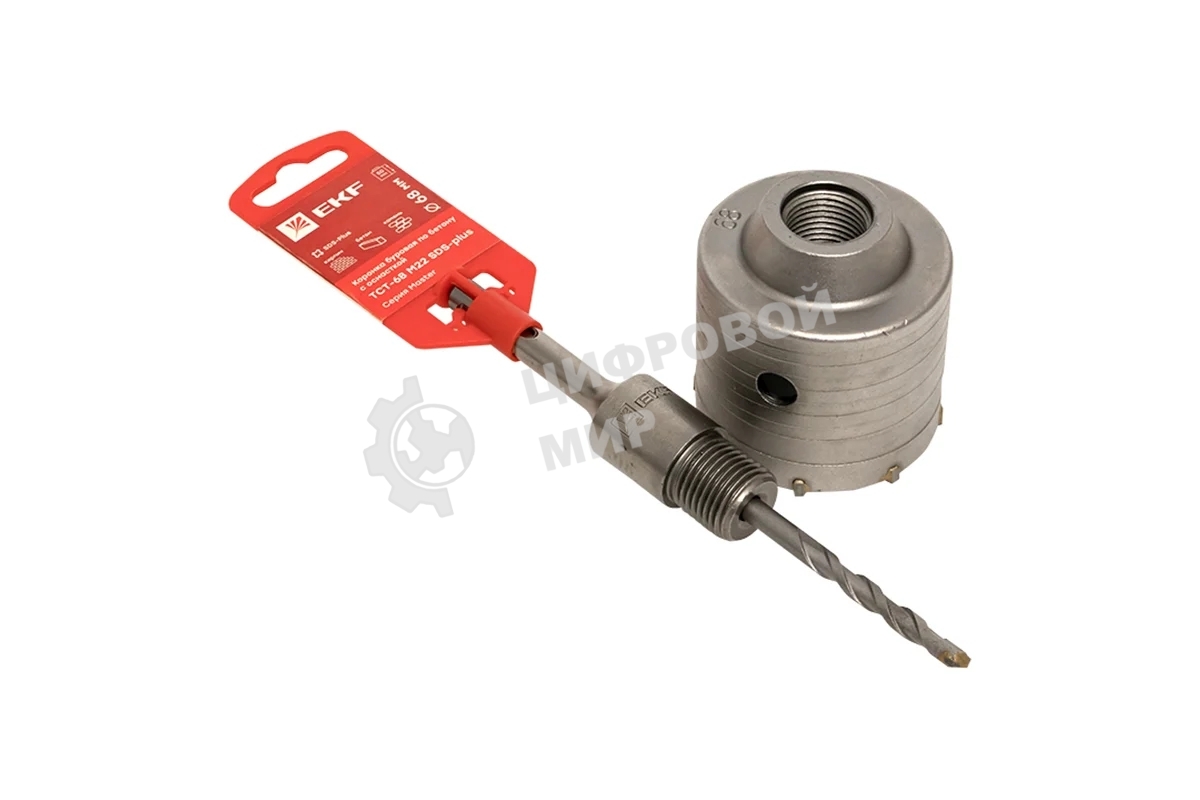 Коронка буровая по бетону с оснасткой Basic TCT-68 М22 SDS-plus Master