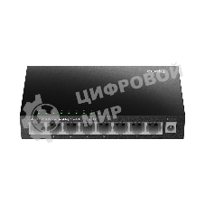 Коммутатор 8-Port 10/100 Mbps Desktop Switch, 8 10/100M RJ45 Ports, Loop Detection, Metal Case, Power Saving, Plug & Play