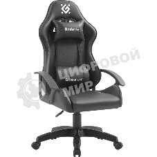 Кресло Defender ORACLE черный, экокожа, 120 кг, механизм качания