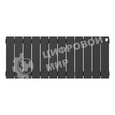 Радиатор биметаллический Royal Thermo PianoForte 300 черный - 12 секц.