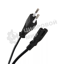 Кабель для аудио-видео техники IEC-320-C7--розетка 220V, 2-pin, 1,8м, медь, VCOM