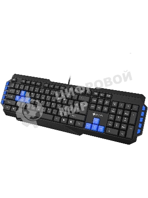 Клавиатура Oklick 750G Frost War проводная, USB Type-A, чёрный