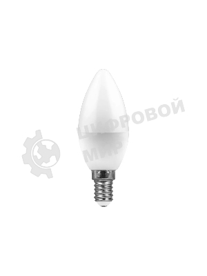 Лампа светодиодная Feron LB-97 7W 230V E14 6400K свеча