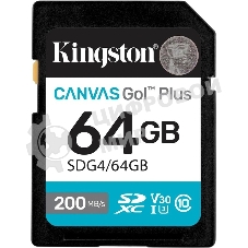 Флеш карта SDXC 64Gb Kingston SDG4/64Gb Canvas Go! Plus w/o adapter
