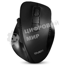 Мышь беспроводная Sven RX-525SW черная (бесшумн. кл., 5+1кл. 600-1400DPI, Soft-touch, блист.)