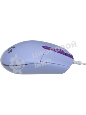 Мышь проводная Logitech G102 LIGHTSYNC фиолетовый, 8000 dpi, USB, кнопки - 6