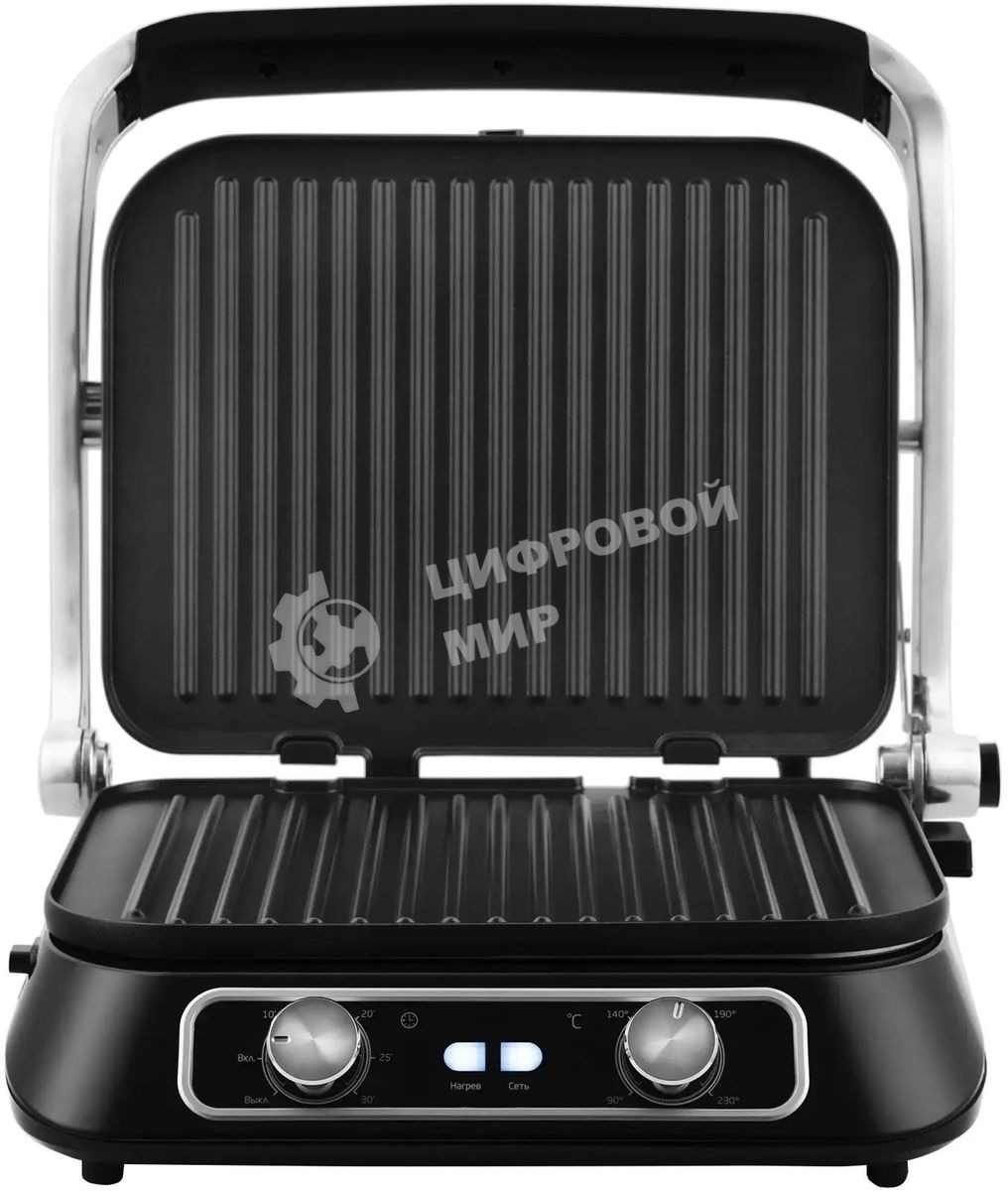 Гриль электрический Kitfort КТ-1652 2100Вт черный