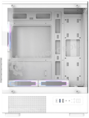 Корпус Formula Crystal Z1CM v2 белый без БП mATX 5x120мм 1xUSB3.0 audio bott PSU