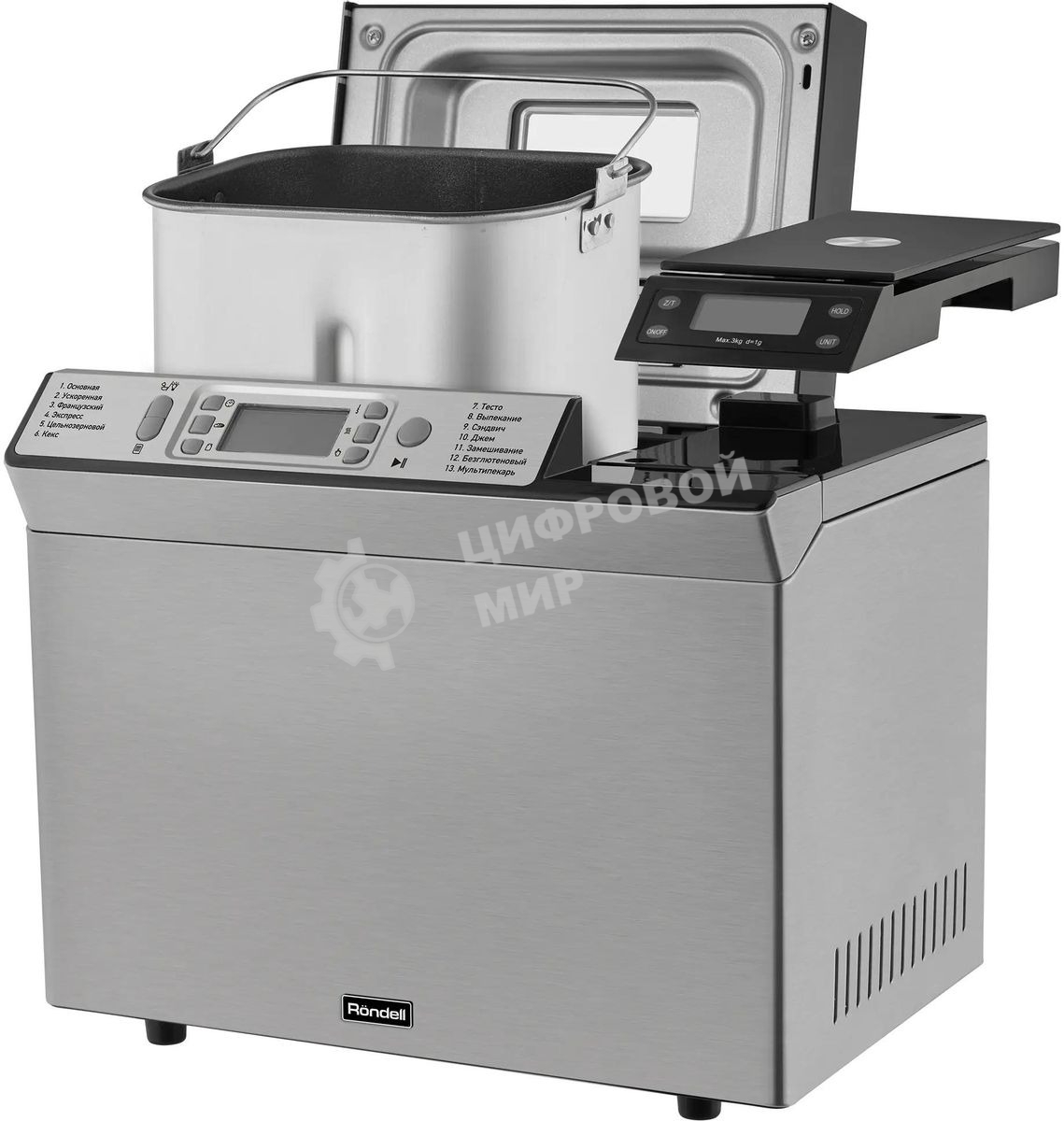 Хлебопечка Rondell RDE-1641, 700 Вт, белый