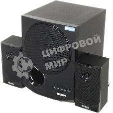 Акустическая система 2.1 SVEN MS-2080/70 Watt/~220V 50Hz/FM-тюнер, USB/SD, дисплей/BLUETOOTH/ПДУ/Black