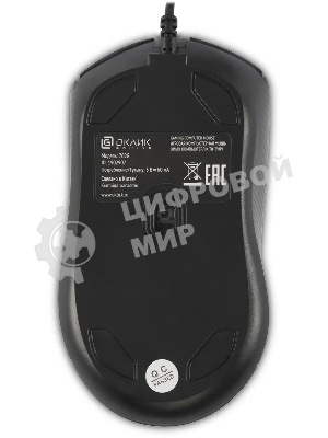 Мышь проводная Oklick 702G черный, 3600 dpi, USB, кнопки - 4