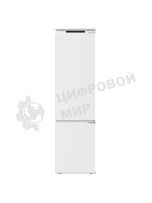 Встраиваемый холодильник Maunfeld MBF193NFFWGR Inverter белый двухкамерный 225/57 л морозилка снизу, NoFrost