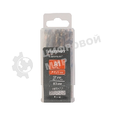 Сверло PATRIOT EXPERT по металлу, Р6М5К5, 6,0 мм, упаковка 10 шт