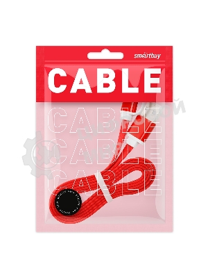 Дата-кабель Smartbuy USB - 2 в 1 Micro+8 pin, длина 1,2 м, красный (iK-212 red)/60