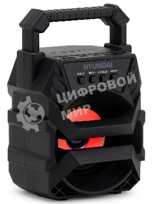 Колонка портативная Hyundai H-PS1000 черный 9 Вт 1.0 BT/USB 10м 500mAh
