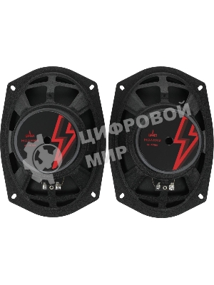 Колонки автомобильные Ural Молния АС-МЛ69 (без решетки) 200Вт 94дБ 4Ом 15x23см (6x9дюйм) (ком.:2кол.) широкополосные однополосные