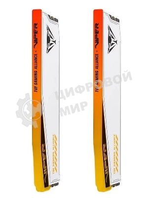 Оперативная память Patriot Viper Elite 5 TUF Gaming, DDR5, 32Gb (2x16 GB), 6000 MHz, CL36, DIMM, радиатор, RGB, белый