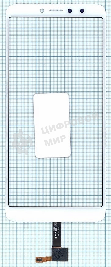 Сенсорное стекло (тачскрин) для Xiaomi Redmi Y2, белое