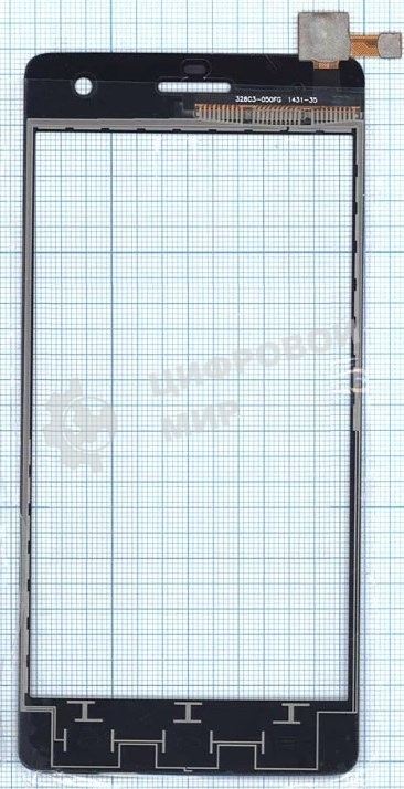 Сенсорное стекло (тачскрин) для Micromax Canvas Knight A350, черное