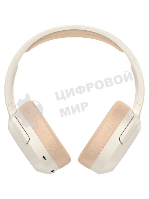 Беспроводные/проводные наушники Edifier W820NB Plus слоновая кость, полноразмерные, Bluetooth + USB-C, активное шумоподавление