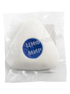 Ластик Silwerhof Trio 181152 треугольный 40х40х10мм каучук термопластичный белый пластиковая сердцевина