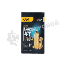 Домкрат бутылочный гидравлический Deli DQ71004 макс.грузоподъемность 4 т