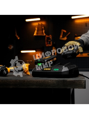 Устройство зарядное для аккумуляторов Denzel IBC-18-3.0-2, Li-Ion, 18В, 3,0 А, для двух батарей