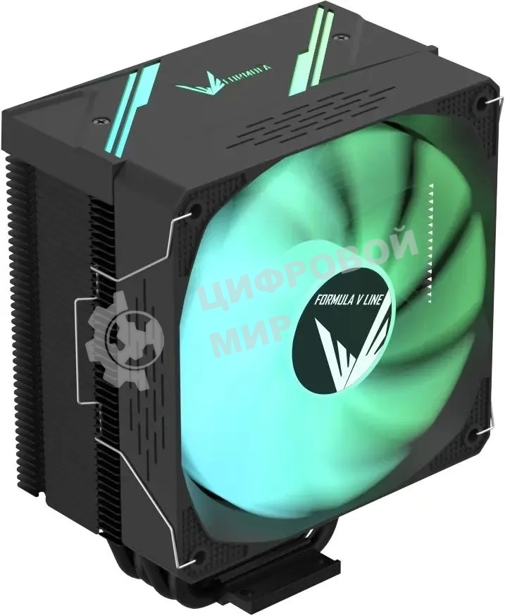 Устройство охлаждения(кулер) Formula Ice Burg ARGb Soc-AM5/AM4/1200/1700/1851 черный 4-pin 17-34dB Al+Cu 170W 552gr Ret (ICE BURG ARPW 4P BK)