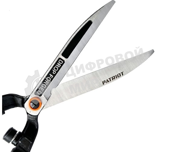 Ножницы для живой изгороди Patriot CSF 860 Т, прямые кованые лезвия, телескоп.ручки, PP+TPR рукоятки, регул-ка прижима, 860 мм