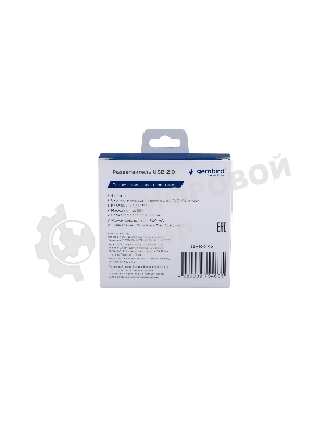 Концентратор USB 2.0 Gembird UHB-242, 4 порта, блистер, черный