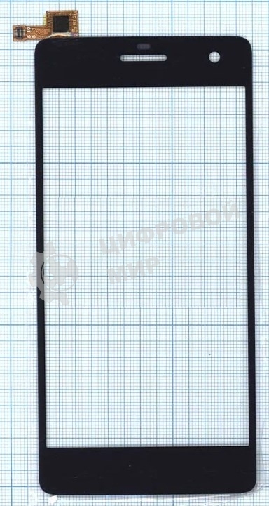 Сенсорное стекло (тачскрин) для Micromax Canvas Knight A350, черное