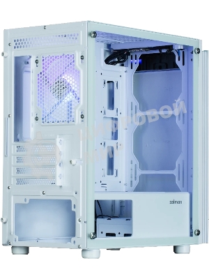 Компьютерный корпус Zalman T4 PLUS, MATX, белый, WINDOW, 1 x Combo (3.5'' or 2.5''), 1x3.5'', 2x2.5