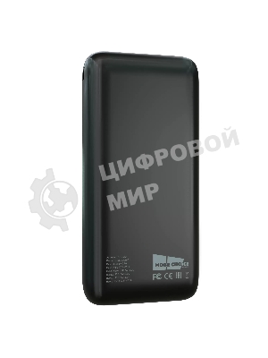 Портативный аккумулятор More choice (4620202550521) PB19-20 2USB 2.1A - 20000mAh черный