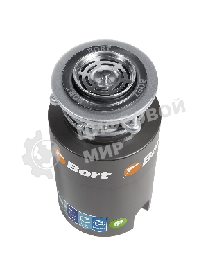 Измельчитель пищевых отходов Bort TITAN 4000 (Control) Мощность л.с. 0,75; 560 Вт; 4,2 кг/мин; 3200 об/мин; 1400 мл; Металл;набор аксессуаров 5 шт [93410242]