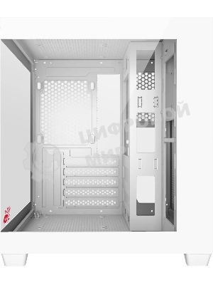 Компьютерный корпус Bloody CC-121 белый без БП mATX 7x120мм 1xUSB2.0 1xUSB3.0 audio