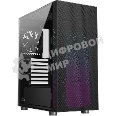 Компьютерный корпус Azza Celesta F черный без БП ATX 5x120мм 5x140мм 2xUSB 2.0 1xUSB 3.0 audio bott PSU