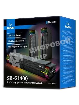 Игровой мини саундбар SVEN SB-G1400, черный