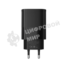 Сетевое зарядное устройство MORE CHOICE (4620202553416) NC09m 1USB 3.0A QC3.0 15W, черный