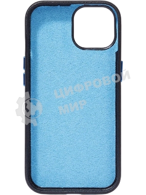 Чехол Piquadro для Apple iPhone 15 Pro Blue Square черный (AC6438B2/N)