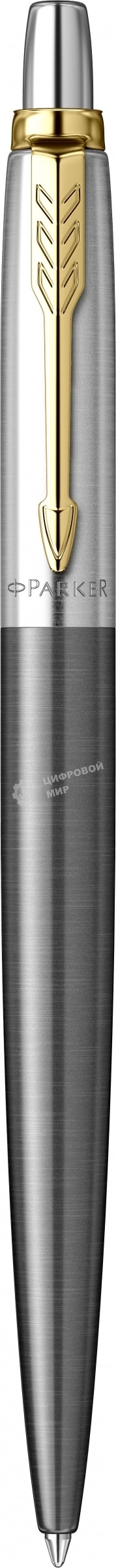 Ручка шариковая Parker Jotter Grey Core GT (2213723) M, синие чернила, подарочная коробка