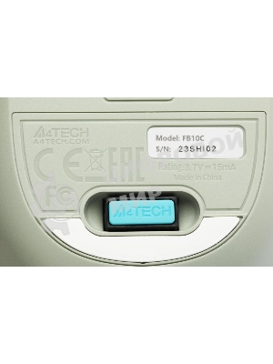 Мышь беспроводная A4Tech Fstyler FB10C зеленый, 2000 dpi, радиоканал, Bluetooth, USB, кнопки - 4